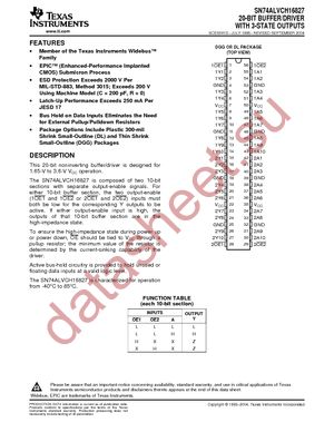 74ALVCH16827DGGRE4 datasheet  